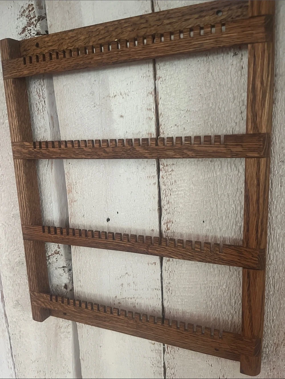 Rustic Vintage Wall Mount Jewelry Organizer - Picture 2 of 6